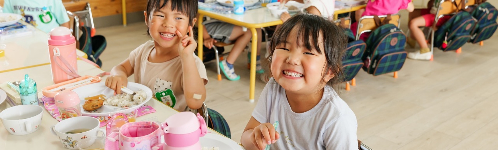 自園調理の美味しい給食と食育