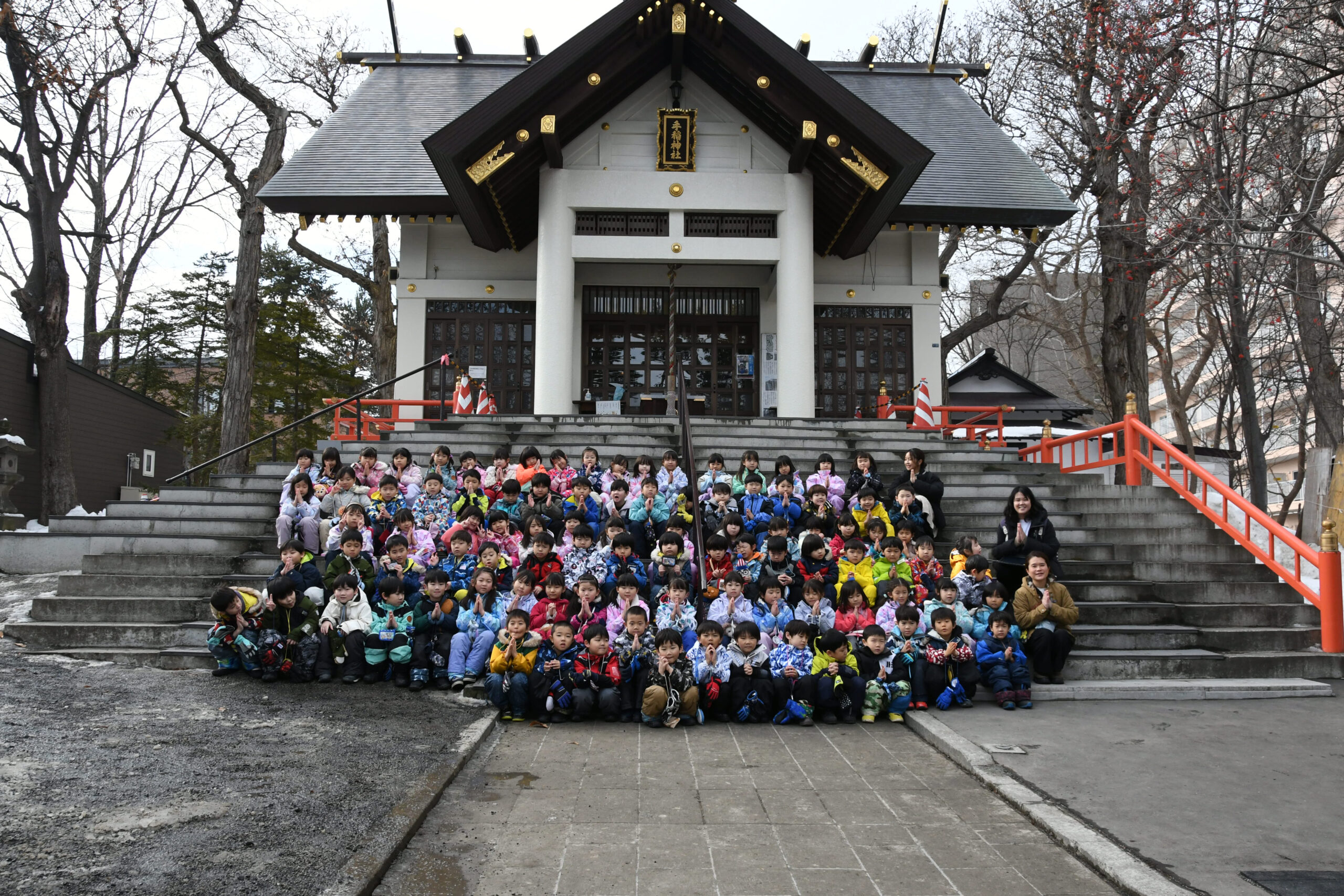 年長組　手稲神社初詣