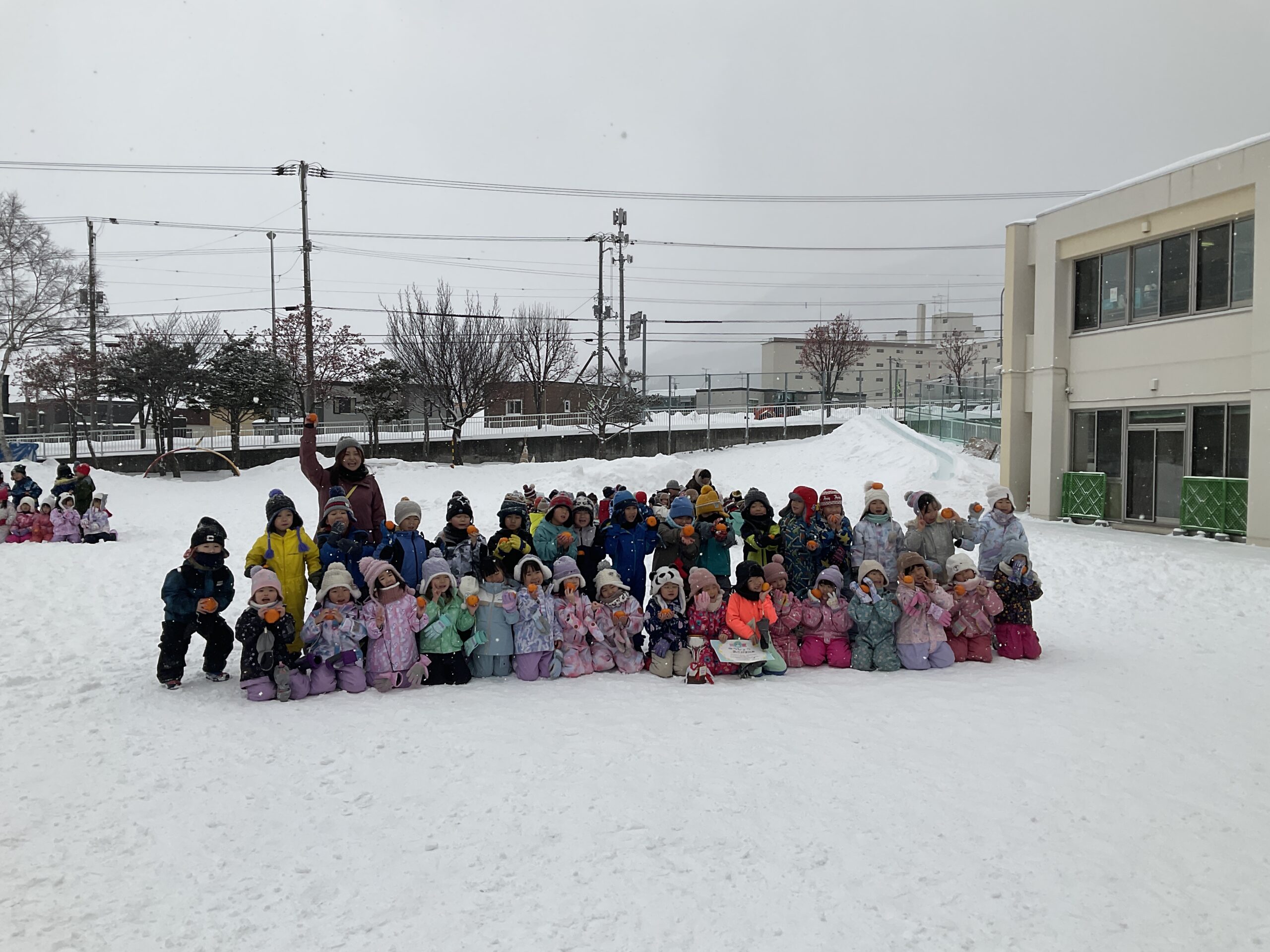 みかん拾い大会！